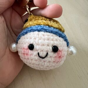Handmade Crochet Bag Charm/Key Chain